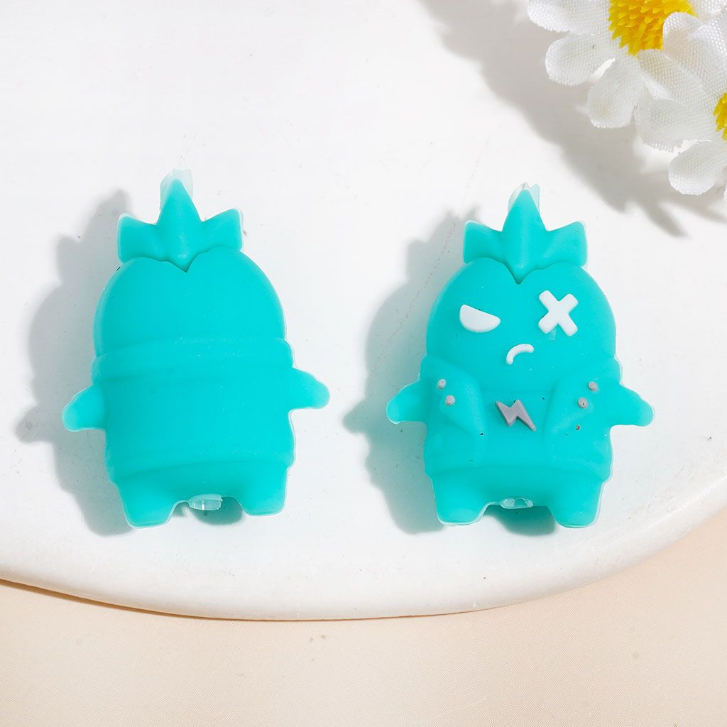 3D Silicone Focal Beads Horror Monster, 21*27MM Multi-Color