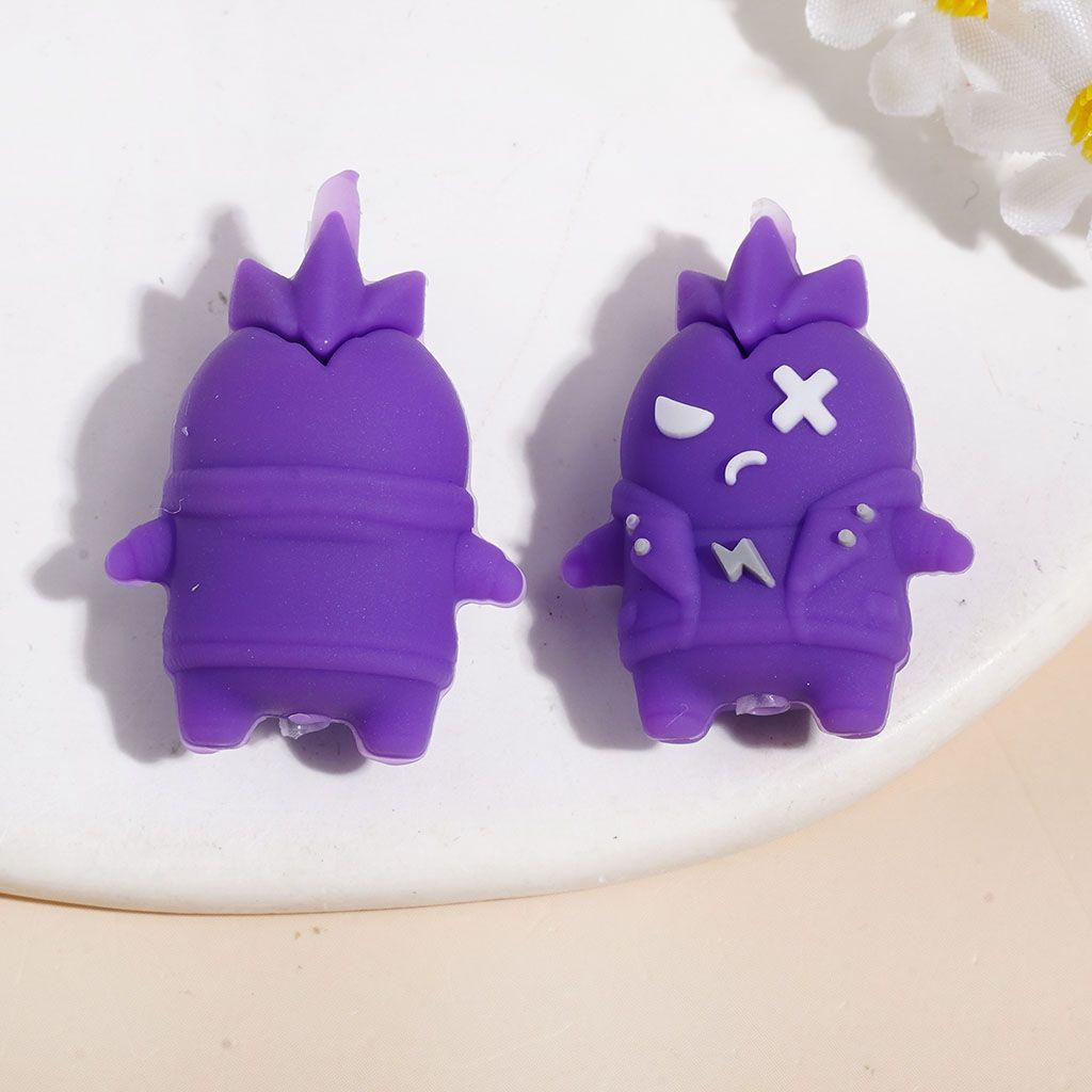 3D Silicone Focal Beads Horror Monster, 21*27MM Multi-Color