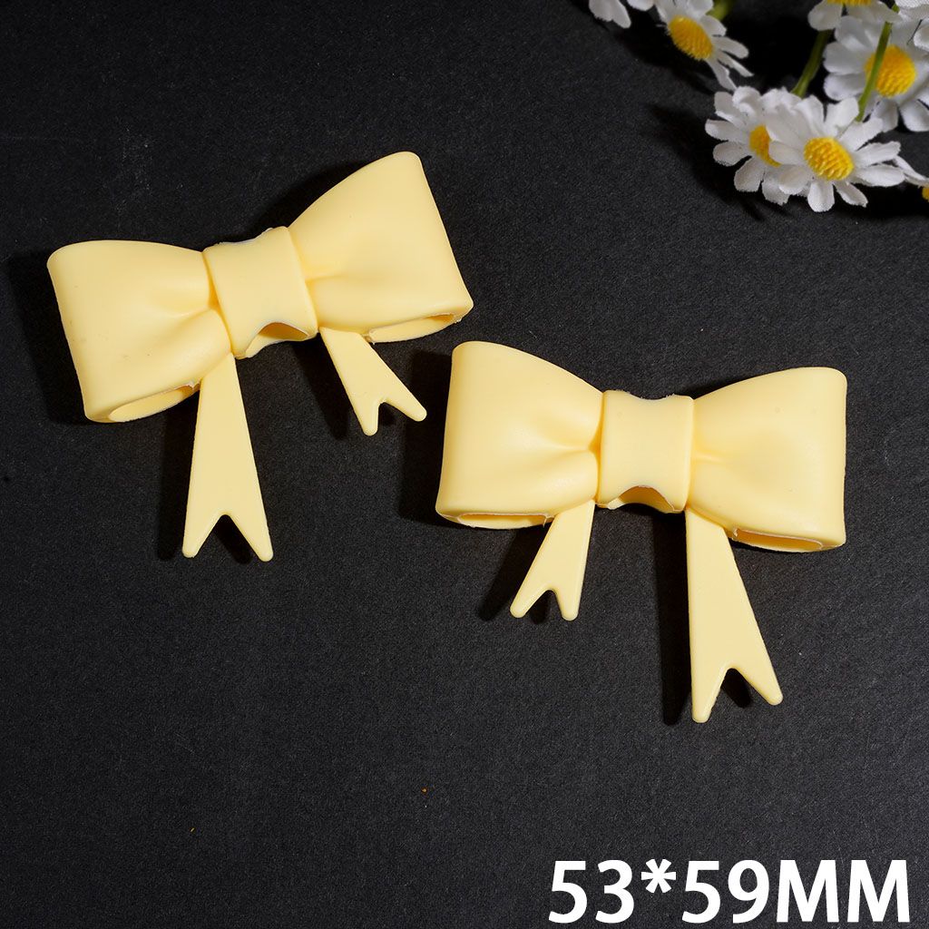 Food Grade Silicone Straw Topper for Cups and Tumblers Yellow Bowtie, 53*59MM