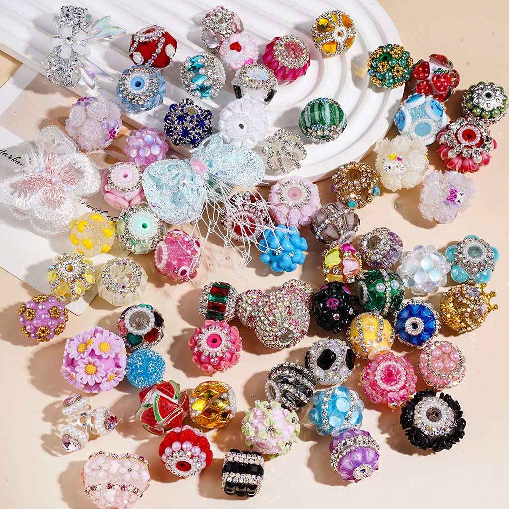 Handmade Acrylic Beads Series, Random Mix (Please Read the Description)