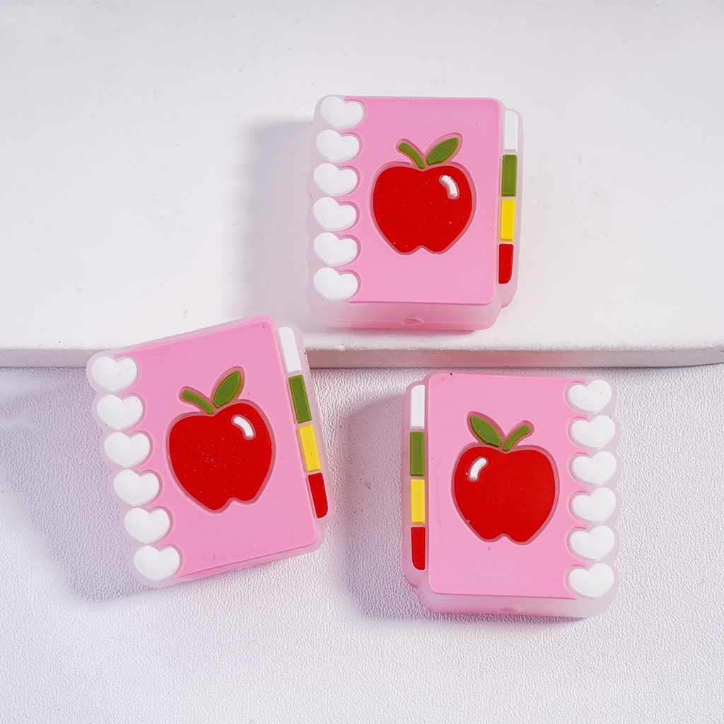 Cute Learning Stationery Series in Various Styles Silicone Focal Beads