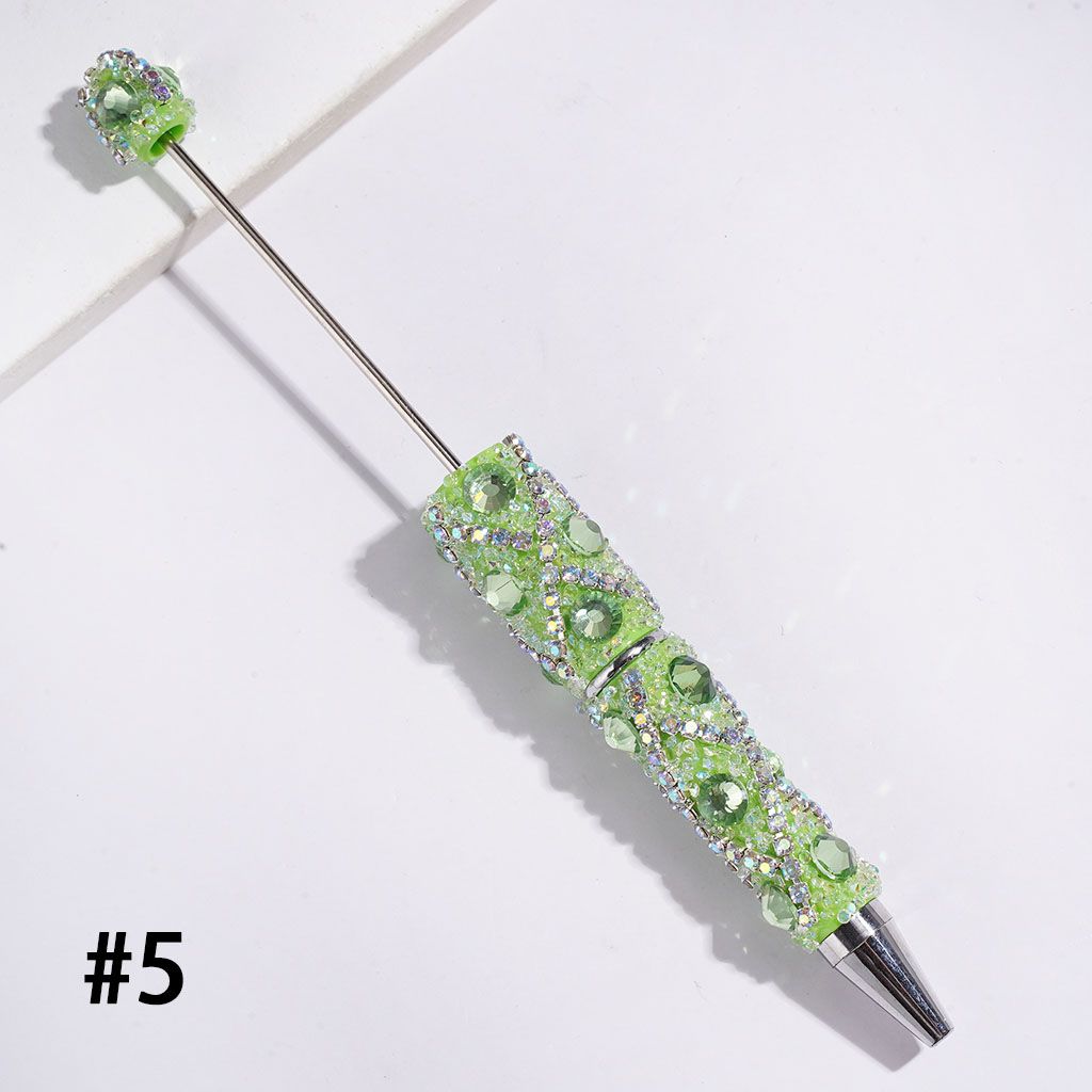 Glamorous Multicolor Rhinestones with X-Shaped AB Chains & Clear Cone Shaped Rhinestones Handmade Beadable Sugar Pens