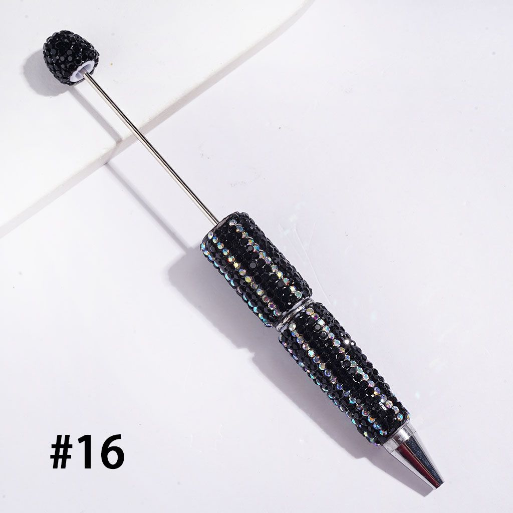 Dazzling Multi-Color Beadable Clay Pens with AB Rhinestones Covering the Entire Pen