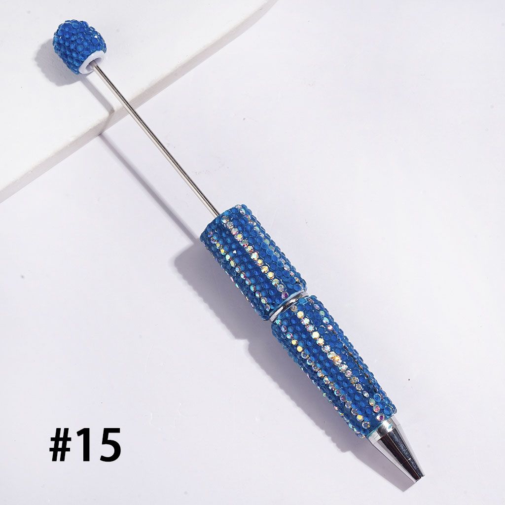 Dazzling Multi-Color Beadable Clay Pens with AB Rhinestones Covering the Entire Pen