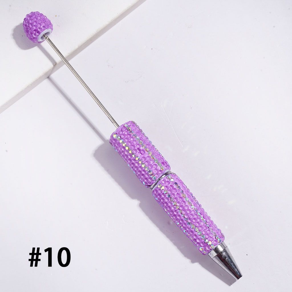 Dazzling Multi-Color Beadable Clay Pens with AB Rhinestones Covering the Entire Pen