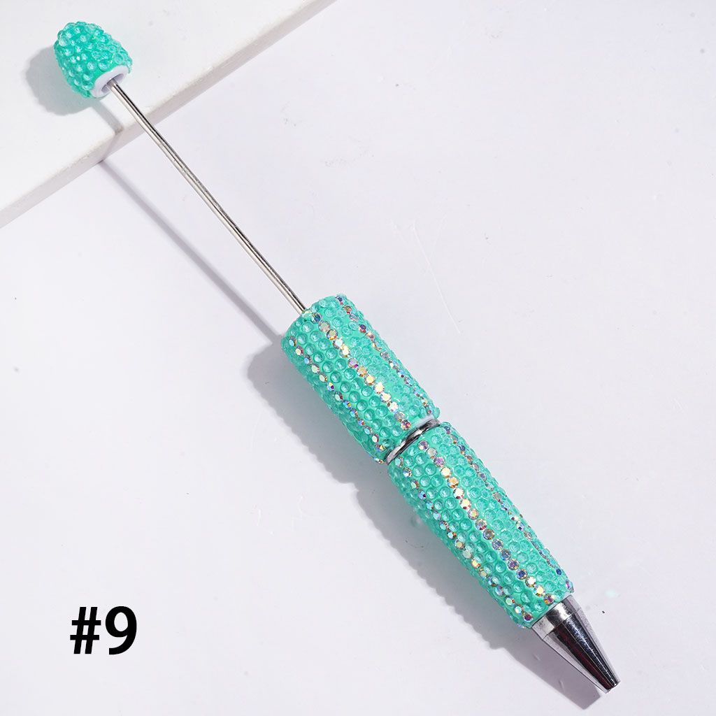 Dazzling Multi-Color Beadable Clay Pens with AB Rhinestones Covering the Entire Pen