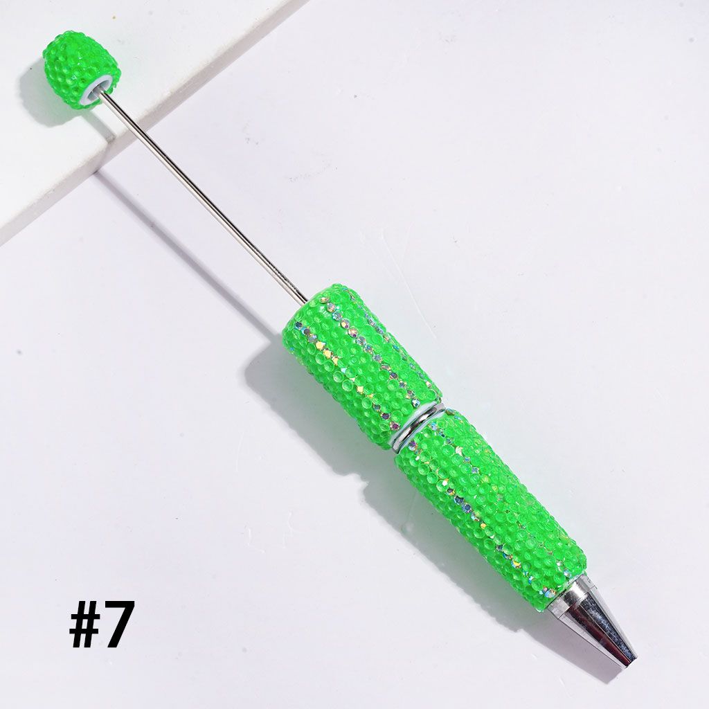 Dazzling Multi-Color Beadable Clay Pens with AB Rhinestones Covering the Entire Pen