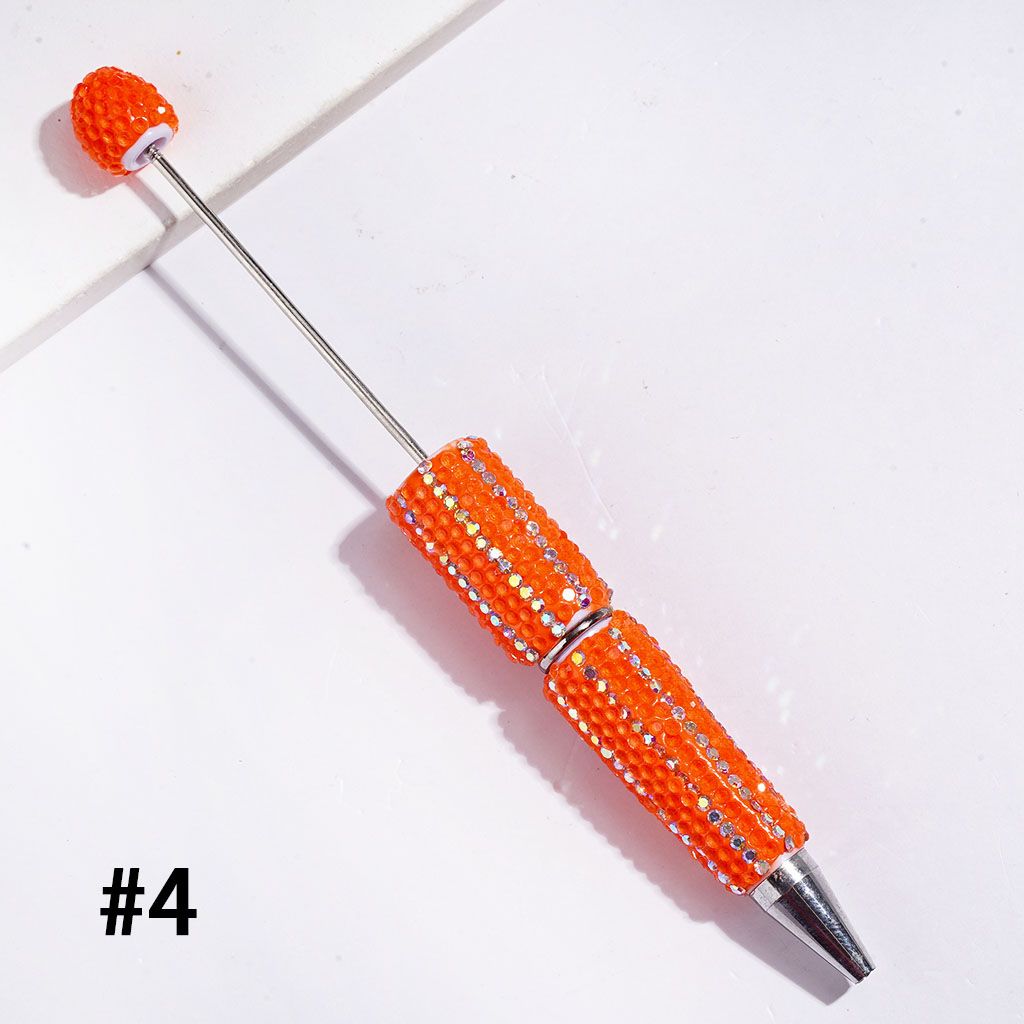 Dazzling Multi-Color Beadable Clay Pens with AB Rhinestones Covering the Entire Pen