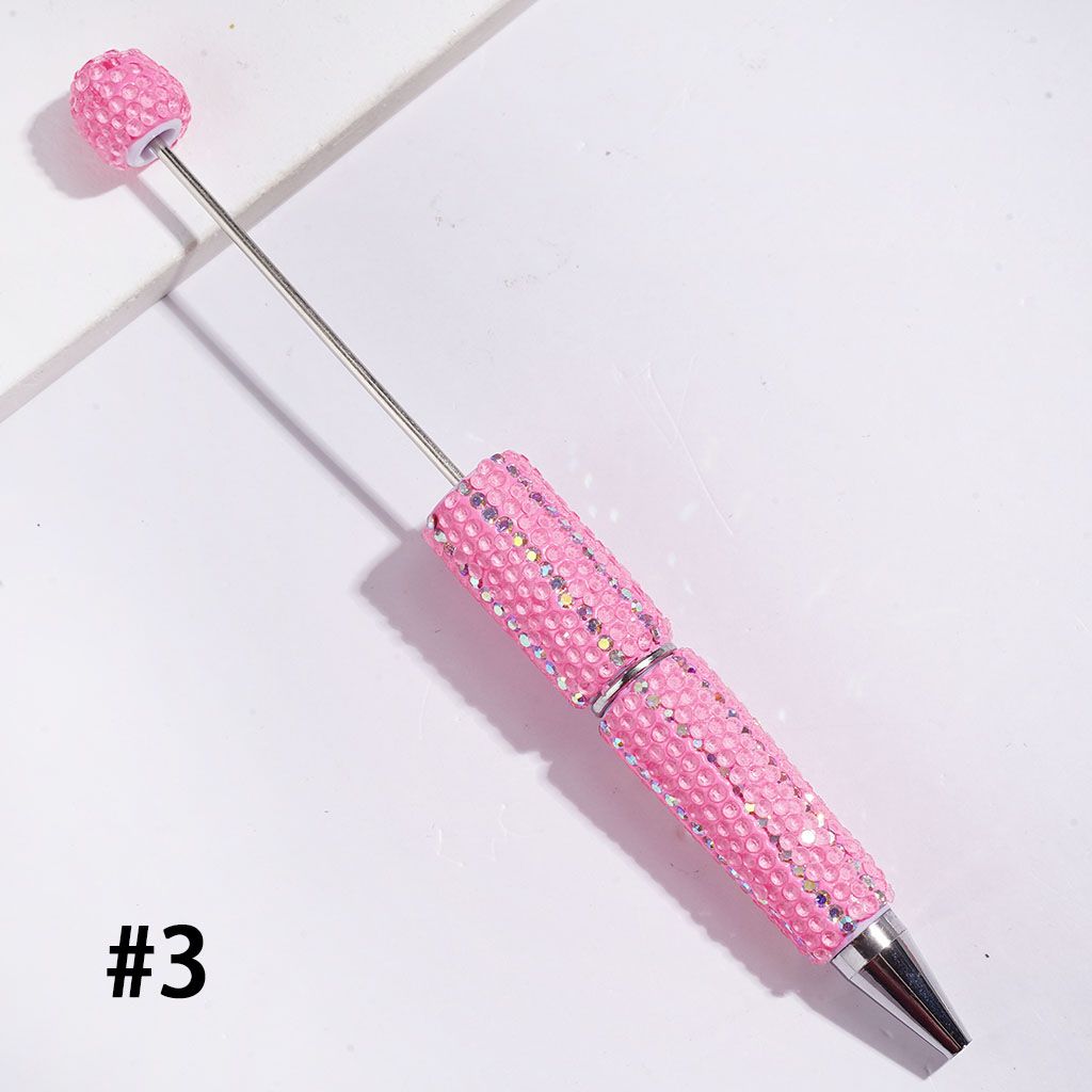 Dazzling Multi-Color Beadable Clay Pens with AB Rhinestones Covering the Entire Pen