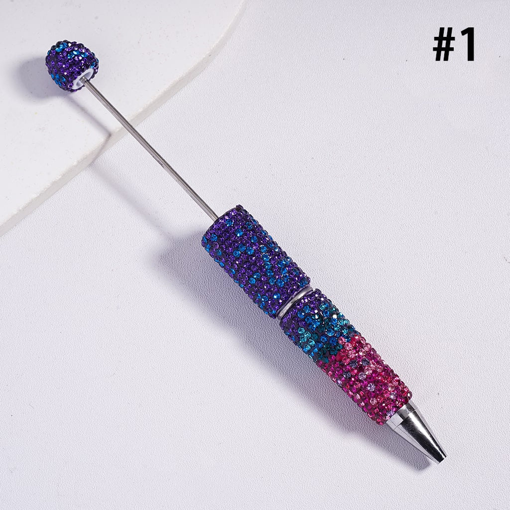 Ombre Multi-Color Rhinestone Covered Clay Pens Full Sparkle Design