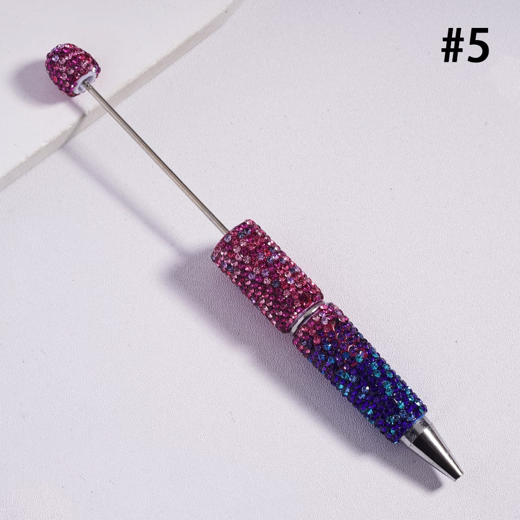 Ombre Multi-Color Rhinestone Covered Clay Pens Full Sparkle Design