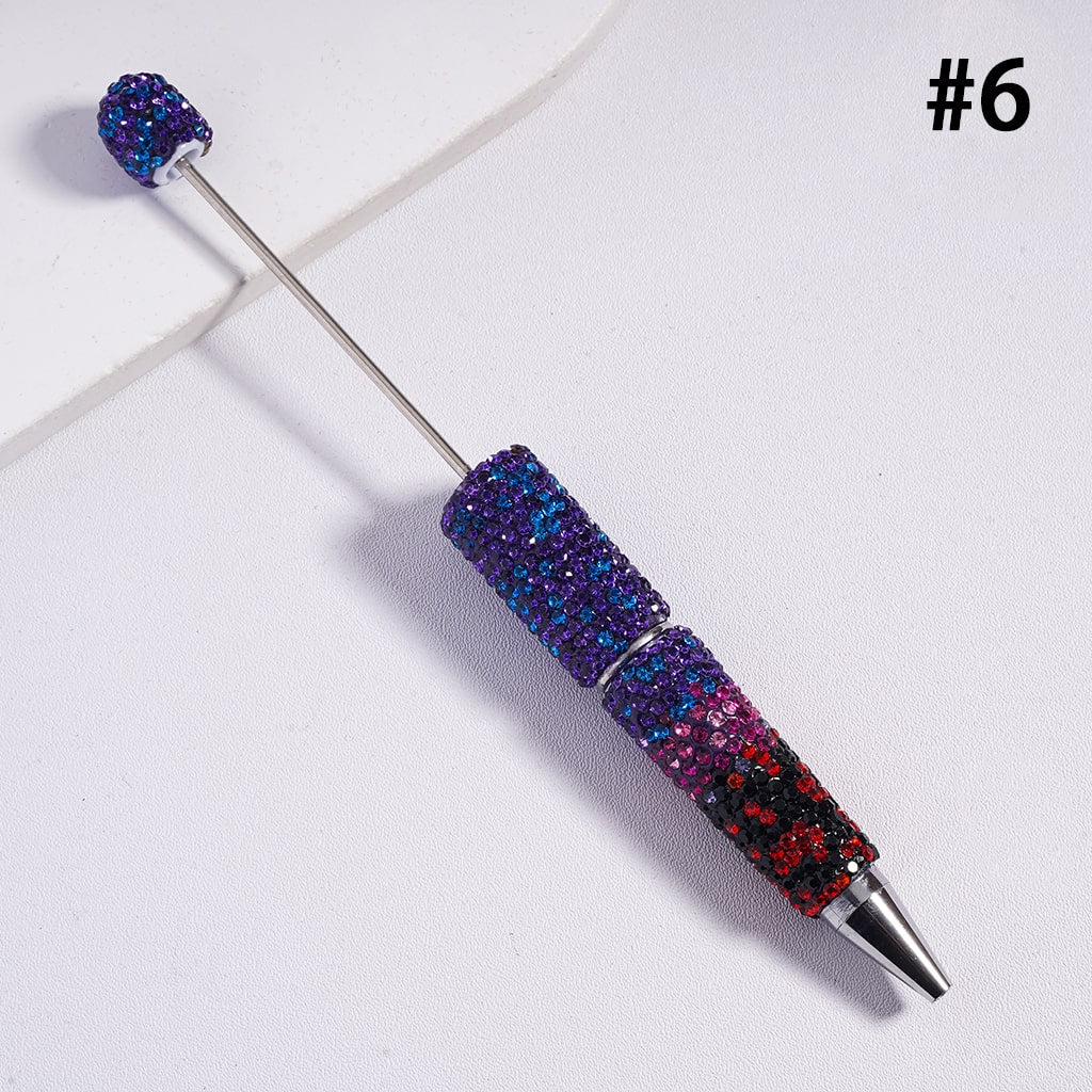 Ombre Multi-Color Rhinestone Covered Clay Pens Full Sparkle Design