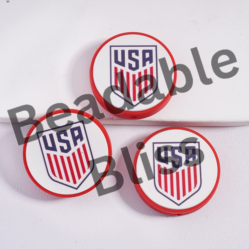Three 'USA' logo coasters on a white background with 'handsontosupply.com' text.