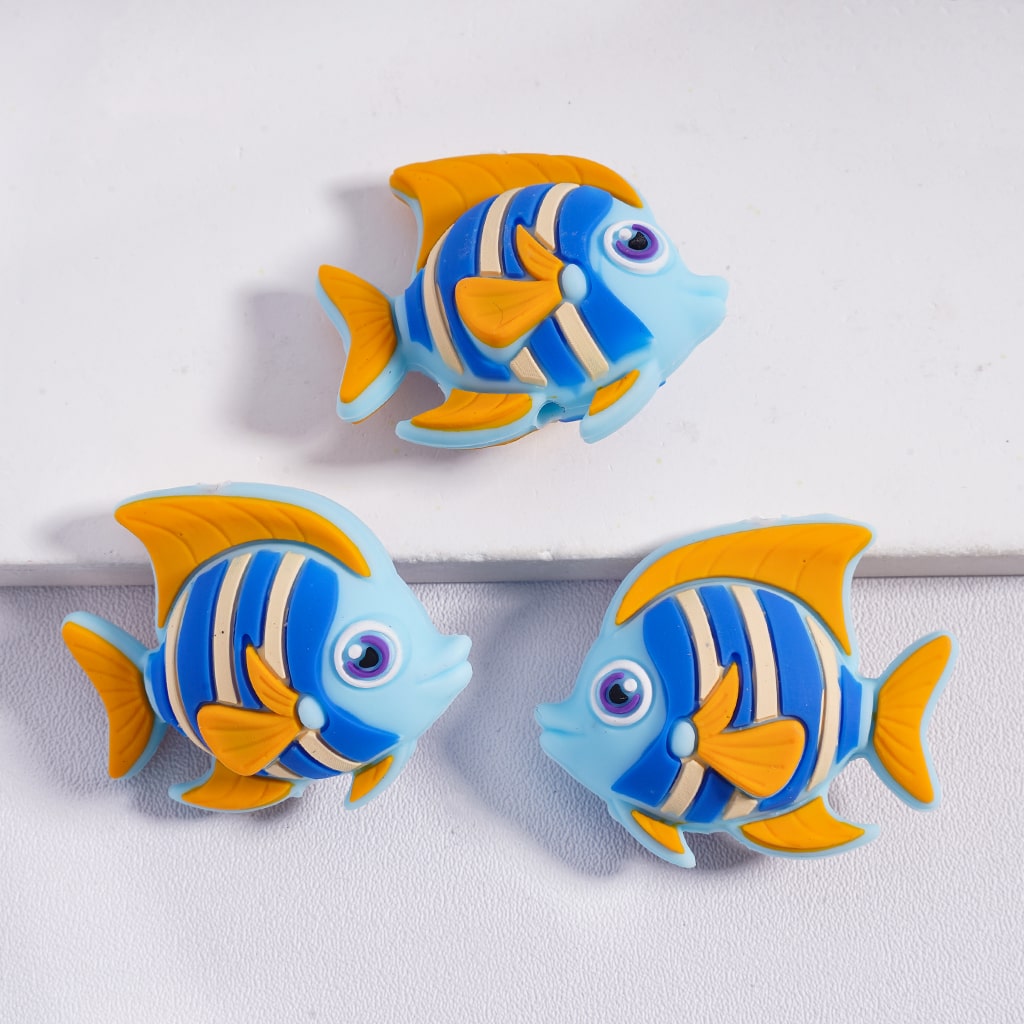 3D Cute Marine Sea Ocean Organism Animal Series Silicone Focal Beads