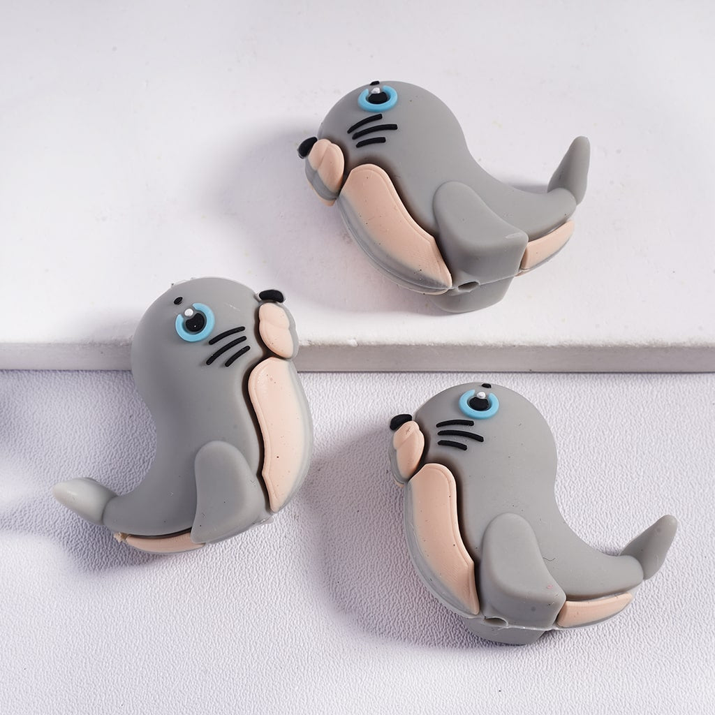 3D Cute Marine Sea Ocean Organism Animal Series Silicone Focal Beads