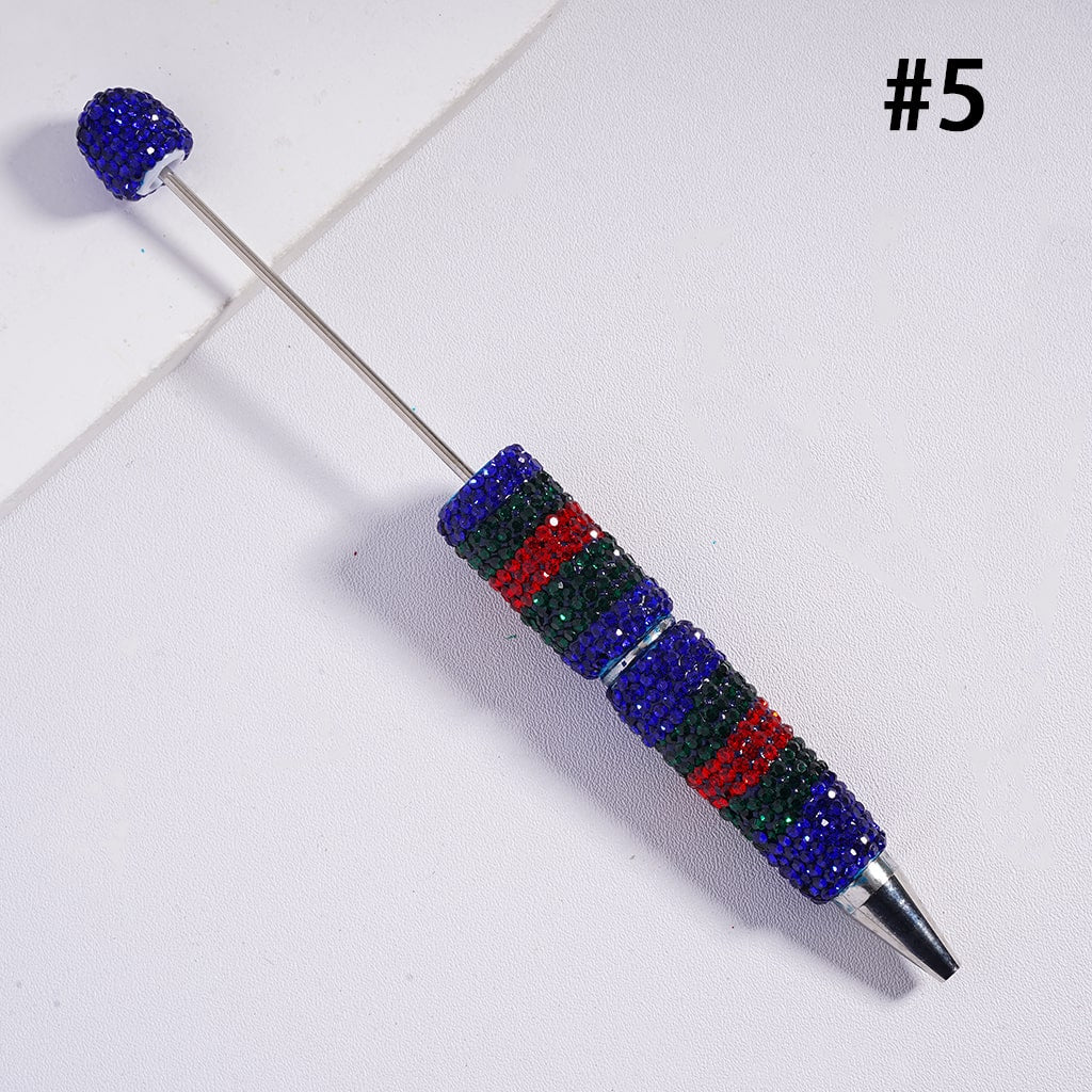 Fully Covered Sparkle Multi‑Color Dazzling Shiny Rhinestone Clay Beadable Pen Random Mix