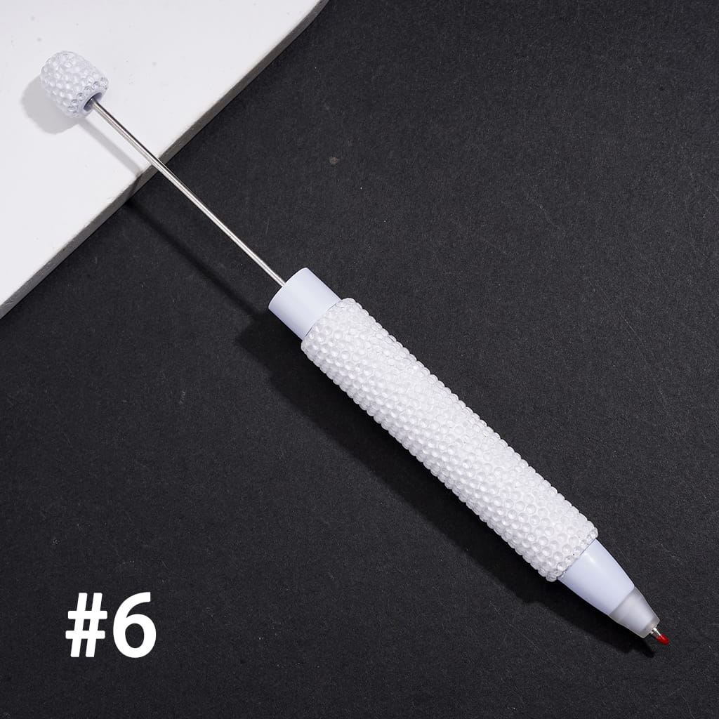 Unique Beadable Clay Ballpoint Pens, Shiny Rhinestones Covered the Entire Pens, Various Colors
