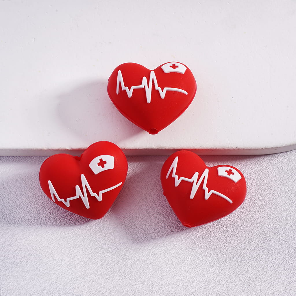 3D Medical Treatment Healthcare Theme Series Silicone Focal Beads
