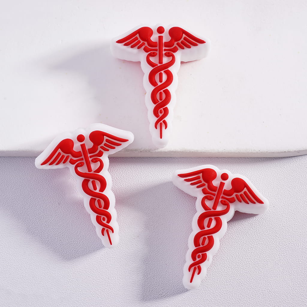 3D Medical Treatment Healthcare Theme Series Silicone Focal Beads