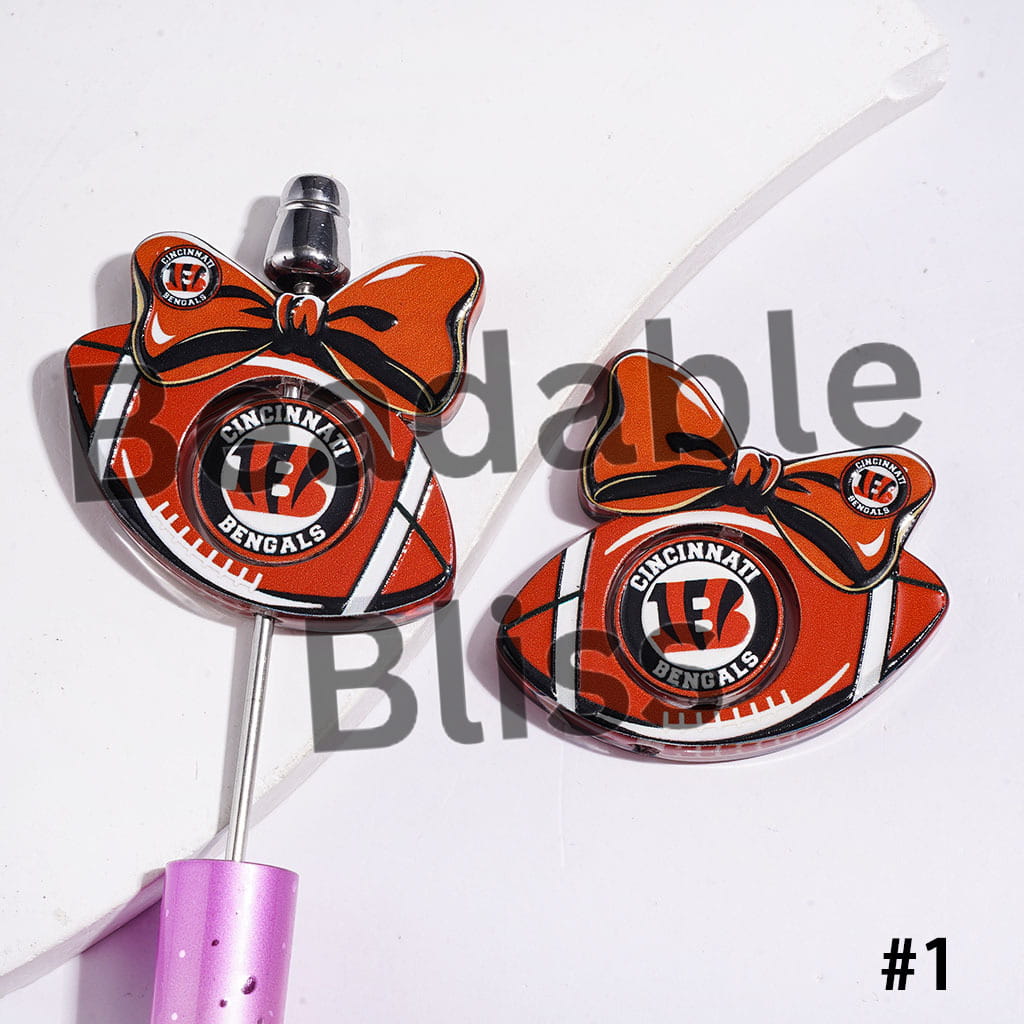 Update Other Style Later | American Football Team Collection Set Acrylic Beads (Please Read Description)
