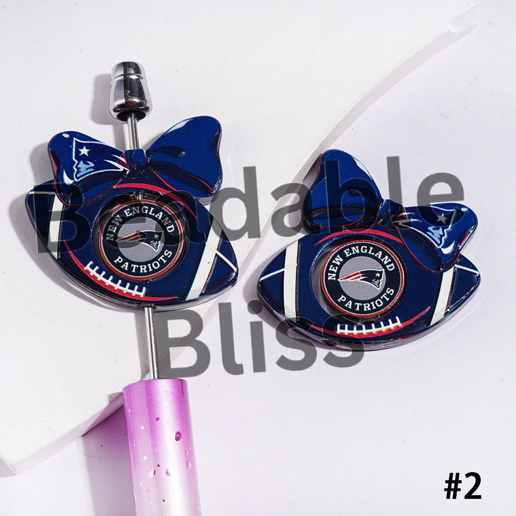 Update Other Style Later | American Football Team Collection Set Acrylic Beads (Please Read Description)