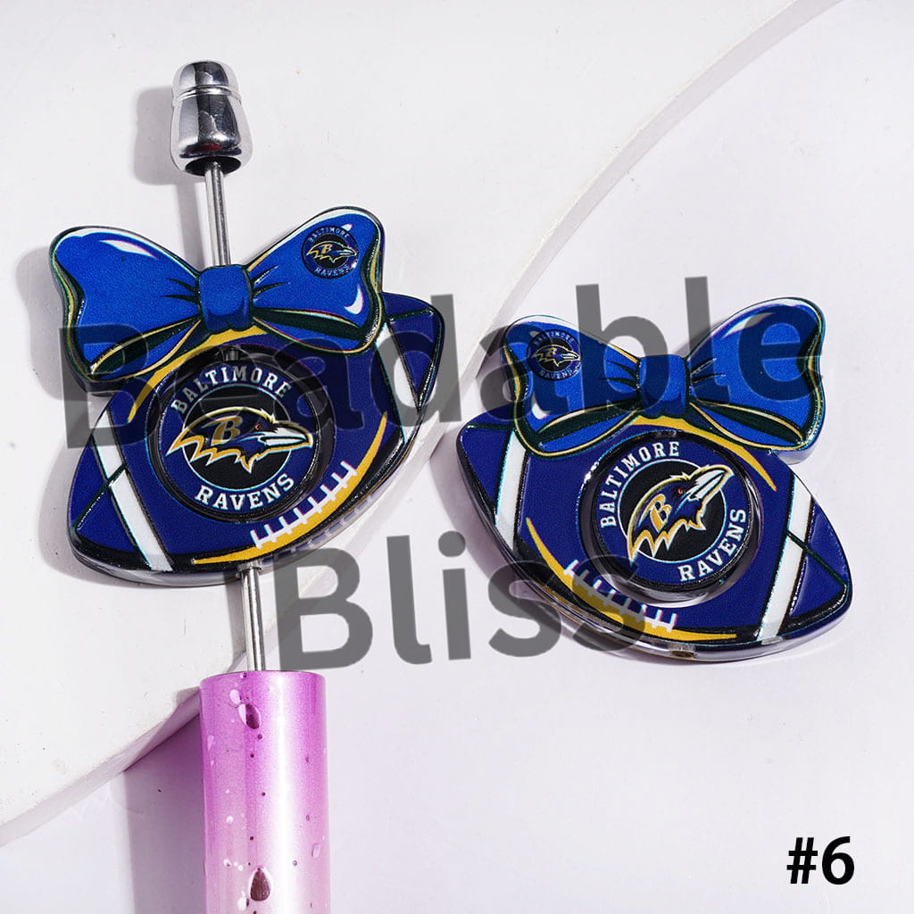 Update Other Style Later | American Football Team Collection Set Acrylic Beads (Please Read Description)