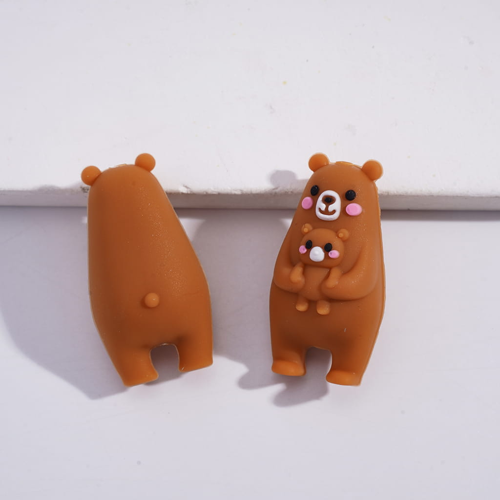 3D Mom & Baby Animal Series Mother’s Day Theme Silicone Focal Beads