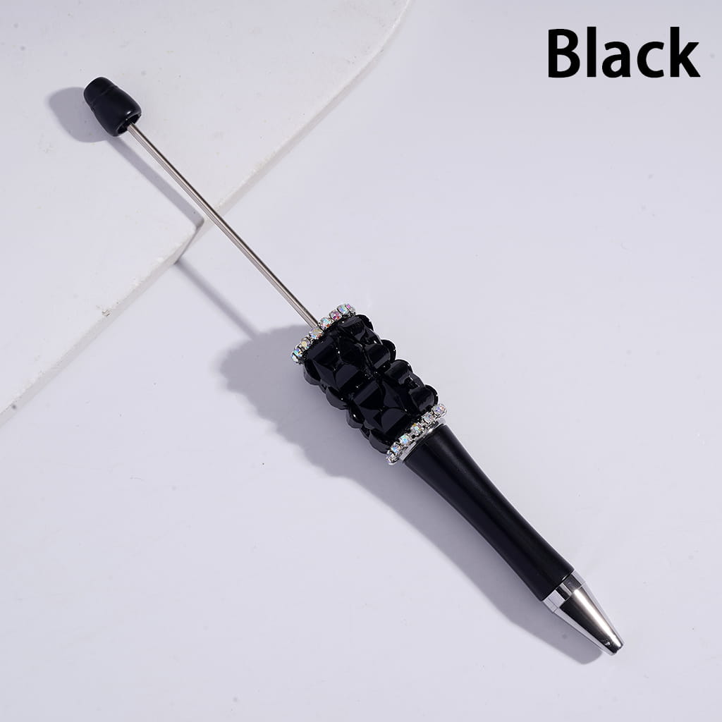 Glittery Hearts and Rhombus Multi-Color AB Rhinestone Chains Beadable Pens