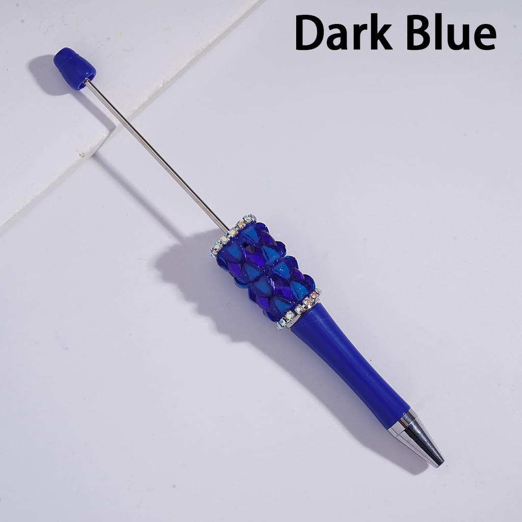 Glittery Hearts and Rhombus Multi-Color AB Rhinestone Chains Beadable Pens