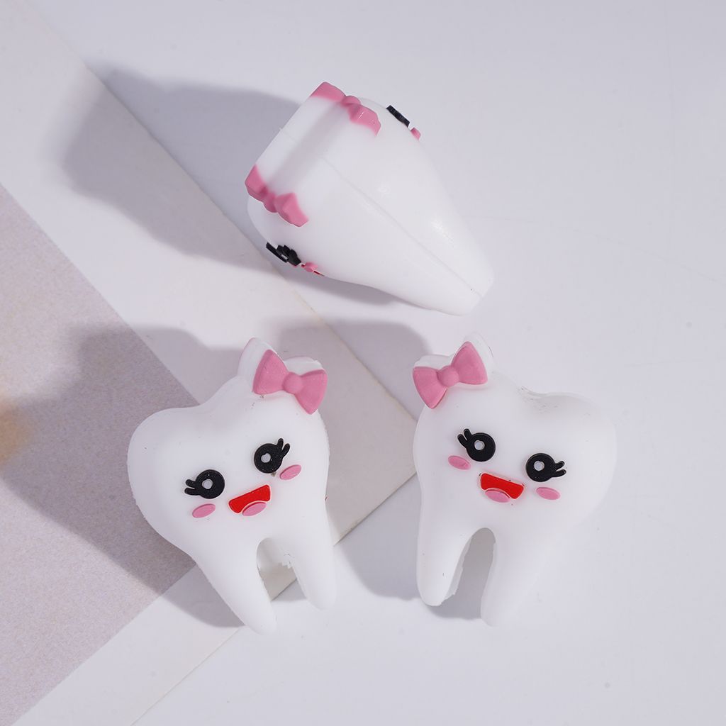 3D Dental Series Dentist Uniform, Mouthwash & Teeth Designs Silicone Focal Beads