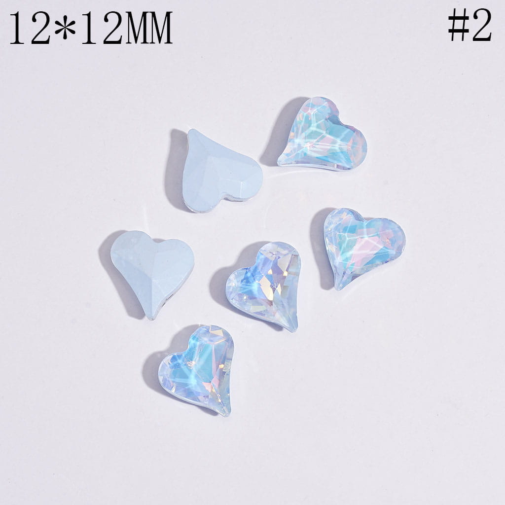 DIY Mini Shiny Acrylic Peach Heart for Beads Jewelry Accessories, 12*12MM, Multi-Color