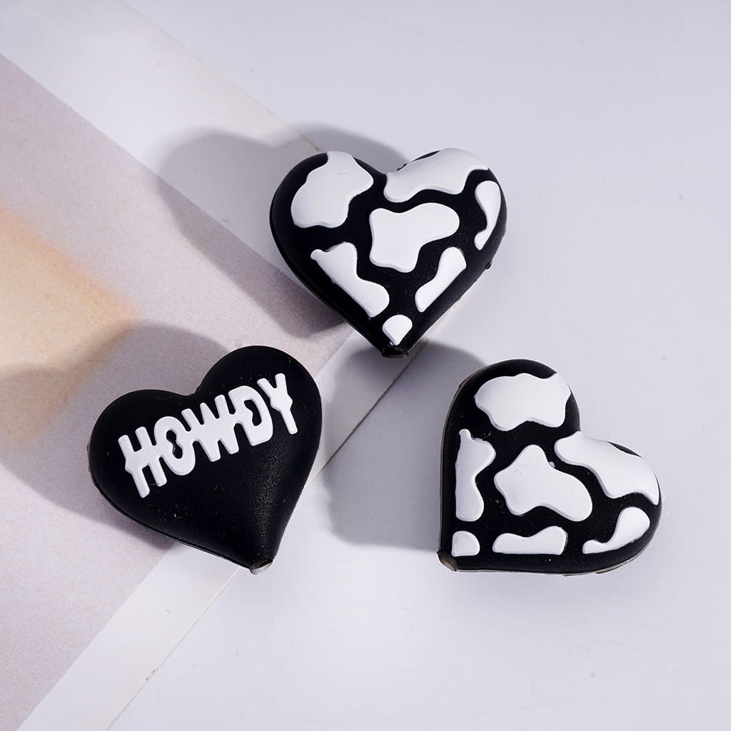 3D Diverse Charming Cowboy Charm West Theme Silicone Focal Beads