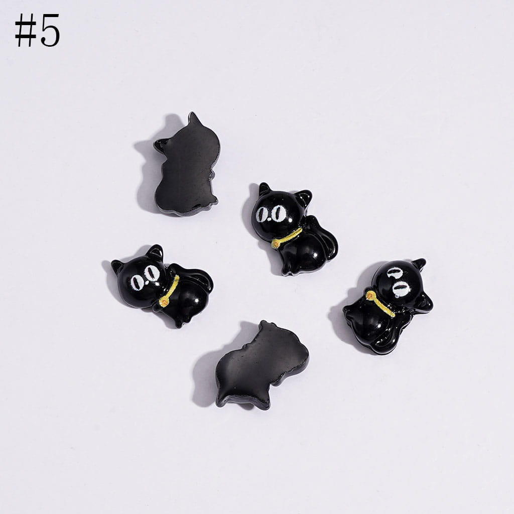 Spooky Festive Series Mini Pumpkin, Bat, Magic Hat, Cat, Cross, Skull, and Bowtie Design Halloween Theme Charms for Jewelry Accessories