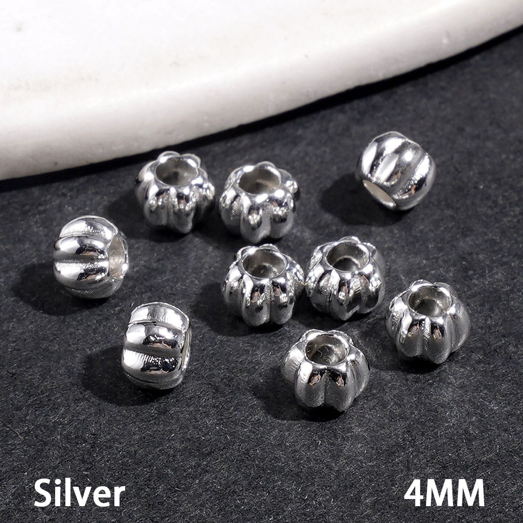 Mini Alloy Beads Pumpkin in Halloween Theme, 4MM, Multi-Color