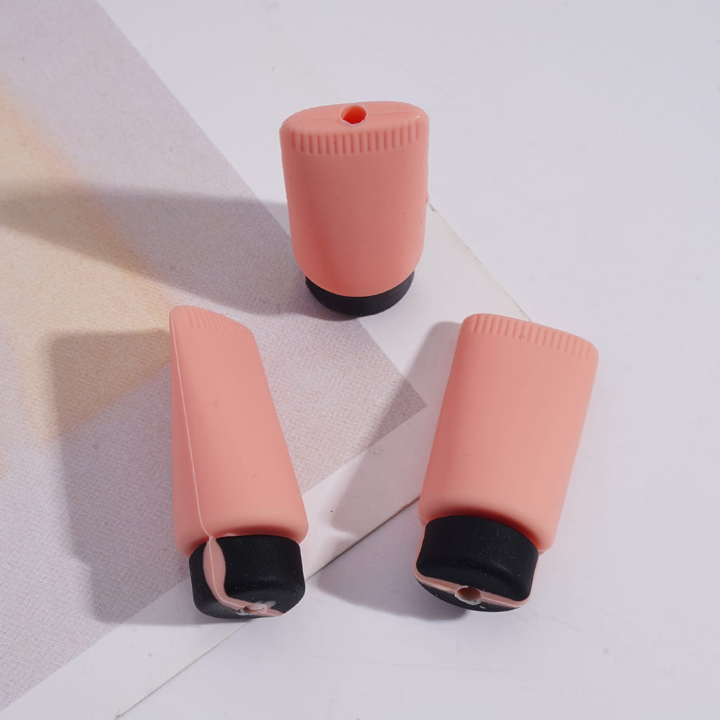 3D Cosmetics Series Silicone Focal Beads in Sweet Girl Style