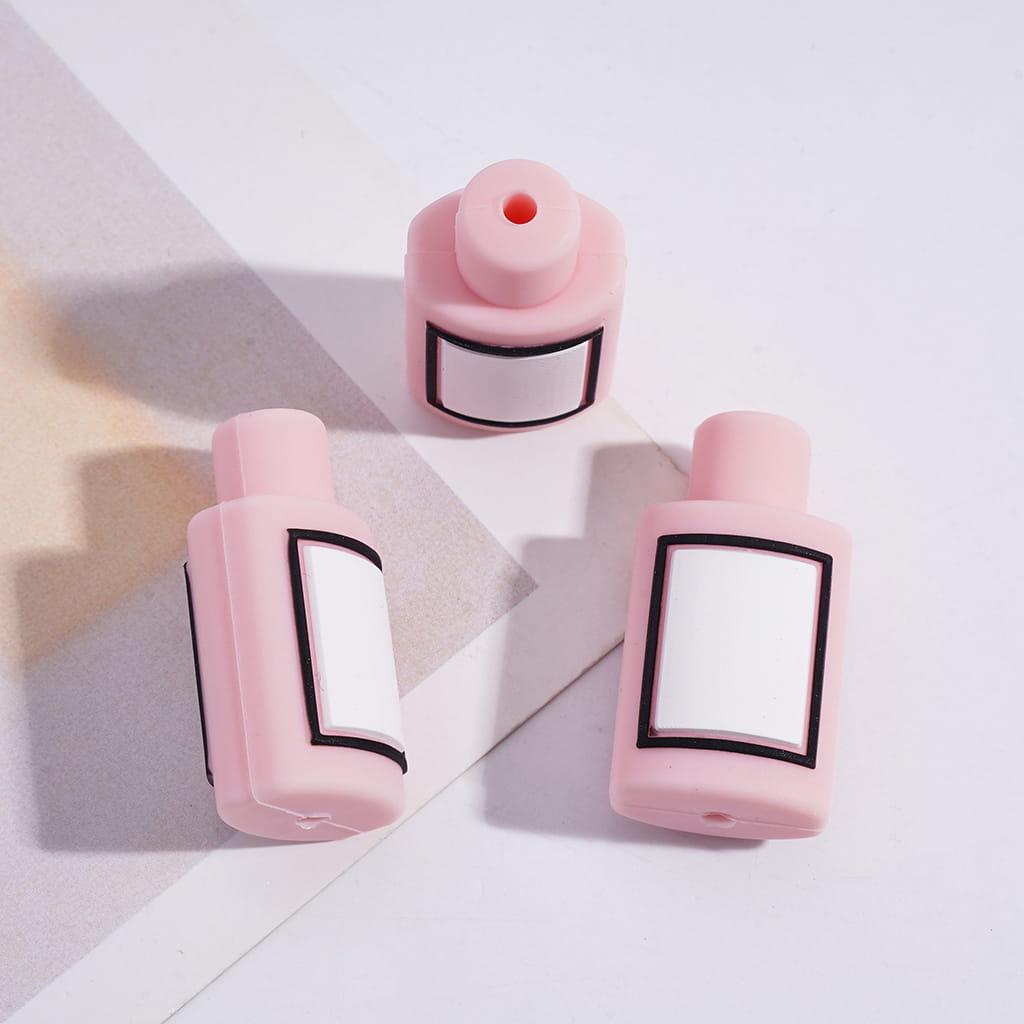 3D Cosmetics Series Silicone Focal Beads in Sweet Girl Style