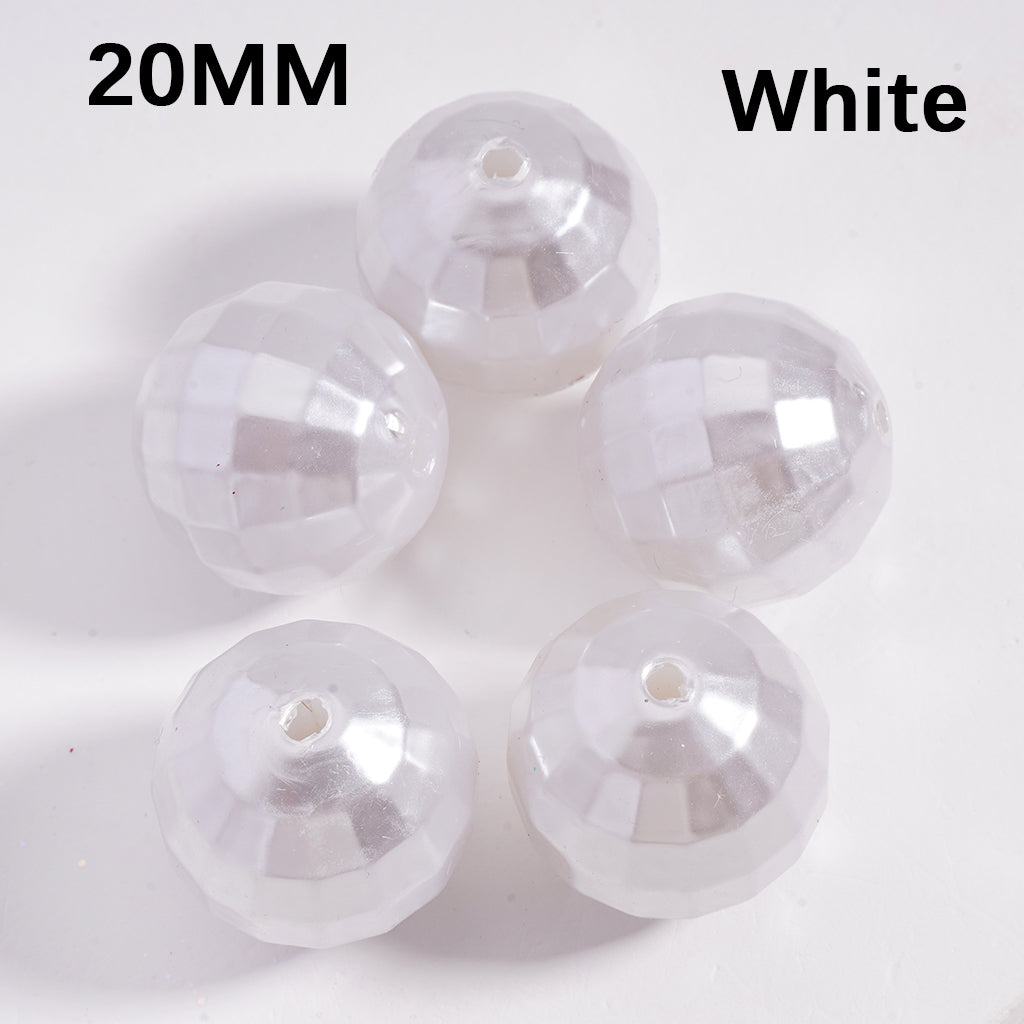 Glossy Round Design Vibrant Multi Color Large Acrylic Beads 20MM (Single Color is available for 120pcs(whole bag) Only)