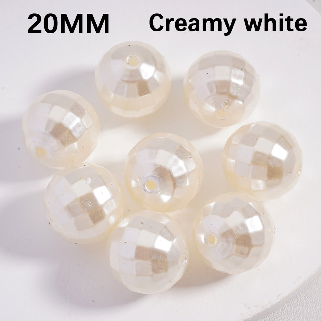 Glossy Round Design Vibrant Multi Color Large Acrylic Beads 20MM (Single Color is available for 120pcs(whole bag) Only)