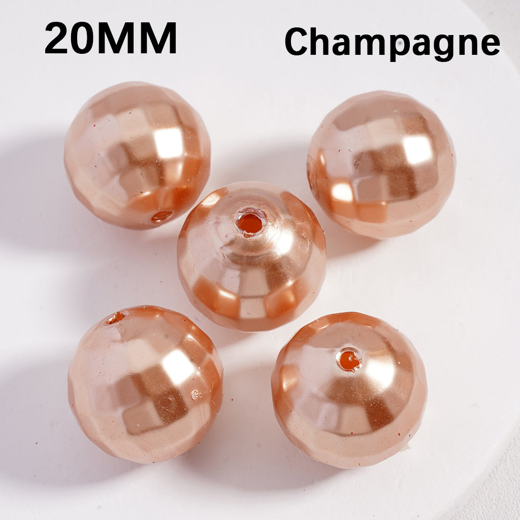 Glossy Round Design Vibrant Multi Color Large Acrylic Beads 20MM (Single Color is available for 120pcs(whole bag) Only)