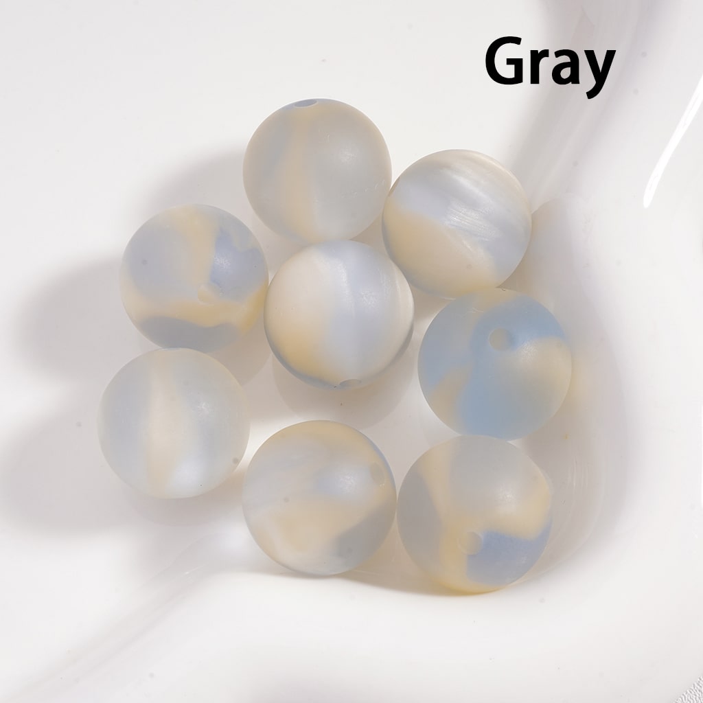 Frosted Matte Acrylic Beads Double Color Round 16MM Single Color Option for 200pcs Bag Only
