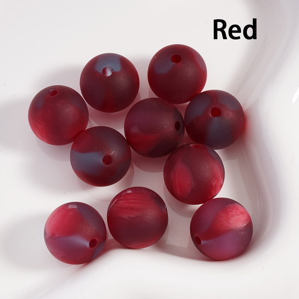 Frosted Matte Acrylic Beads Double Color Round 16MM Single Color Option for 200pcs Bag Only