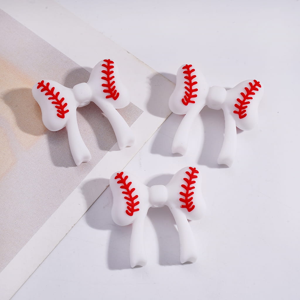 3D Baseball Sports Series shirt shape Silicone Focal Beads