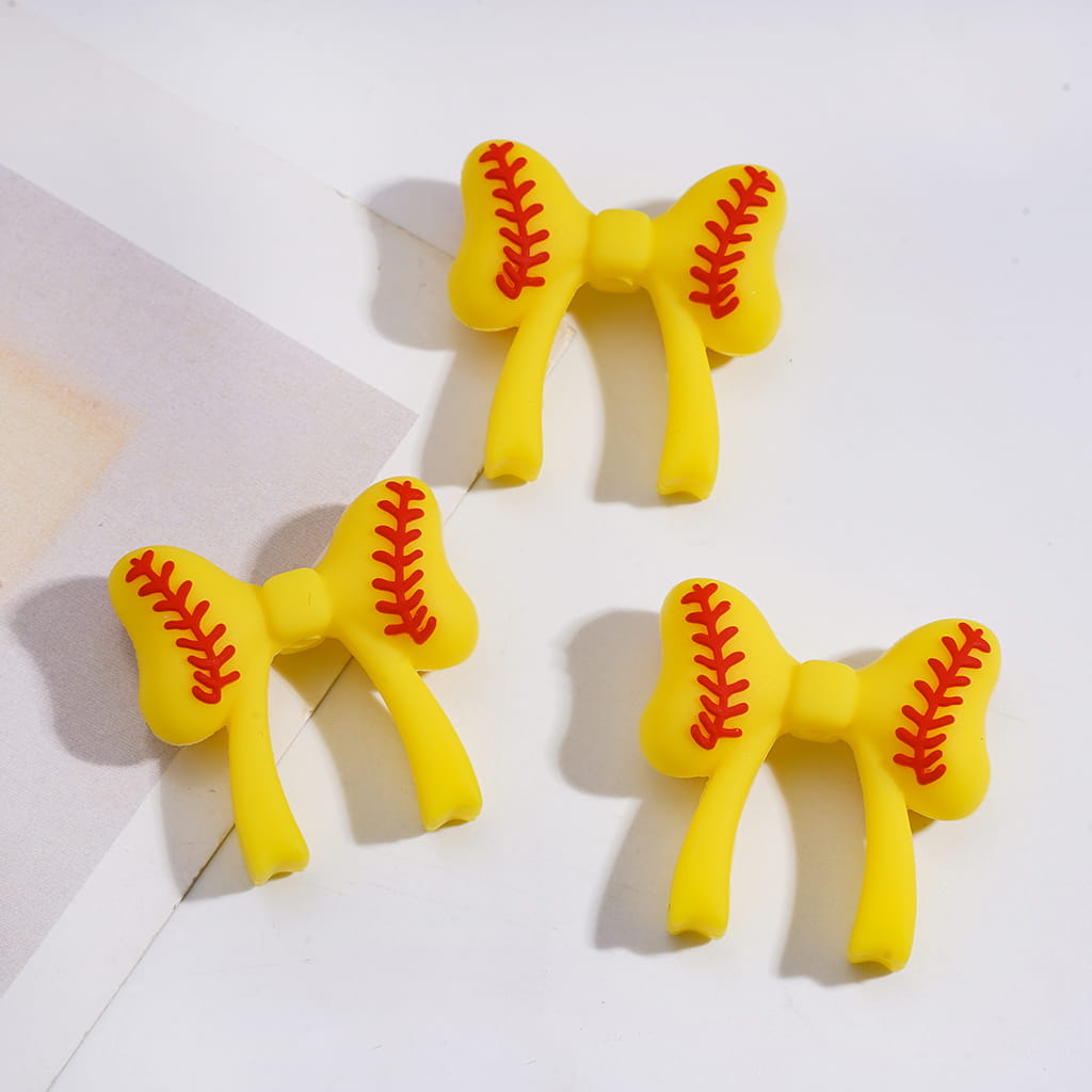 3D Baseball Sports Series shirt shape Silicone Focal Beads