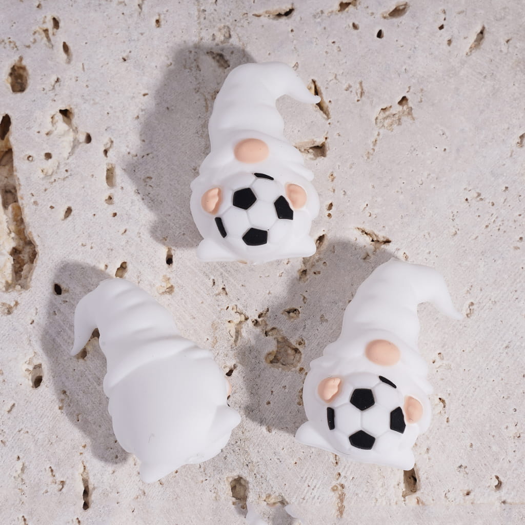 3D Football Soccer Ball Sports Theme Silicone Focal Beads