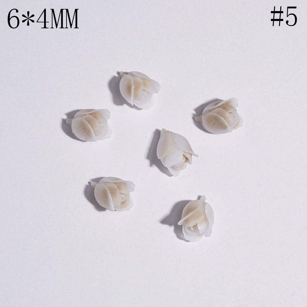 Mini Colorful Tulip-Shaped Beads For DIY Jewelry Accessories, 6*4MM Multi-Color