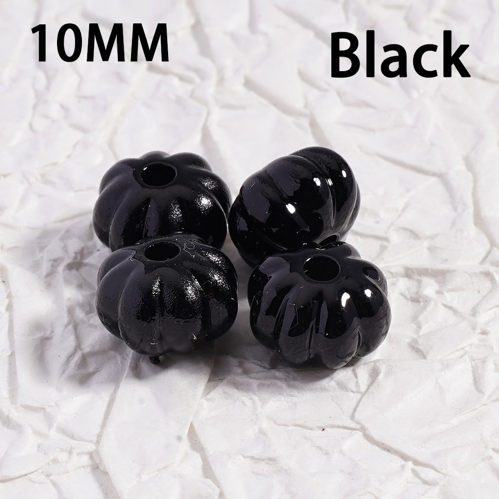 Mini Pumpkin Shaped Acrylic Beads Solid Color or Mixed 10MM (Single Color Available for 500pcs Whole Bag Only)