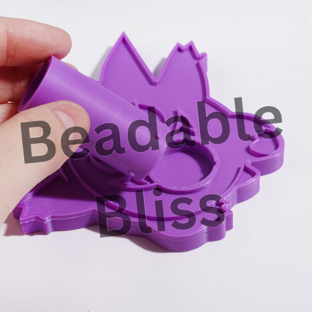 3D Printed PLA Small Monster Character Pen Holder, Single Hole Desktop Pen Stand, Craft Tool Organizer for Pens Tweezers Embroidery Needles, Multi-Color Random Mix (It Can Removable and Assembleable)