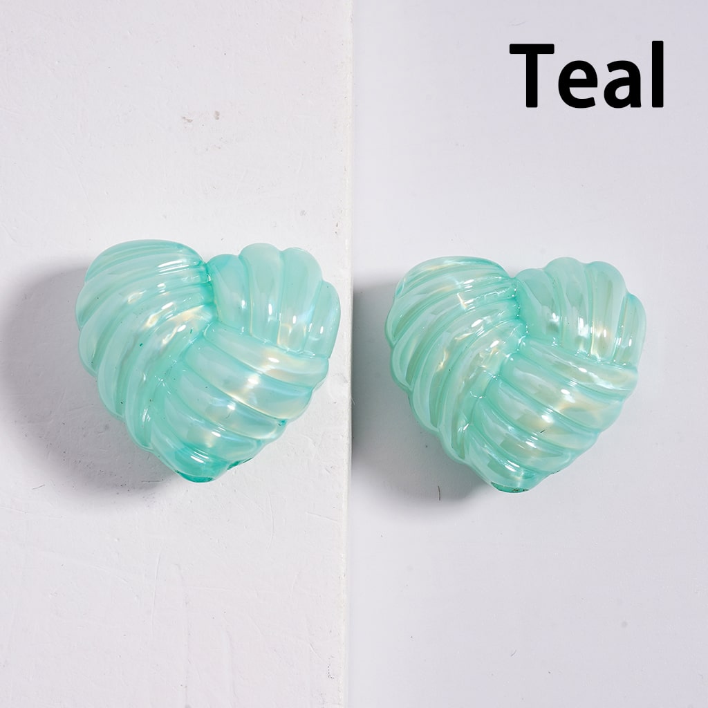 Shiny Glossy Yarn Ball Heart Multi Color Acrylic Beads 20*22mm Random Mix (Single Color is available for 200pcs(whole bag)Only)