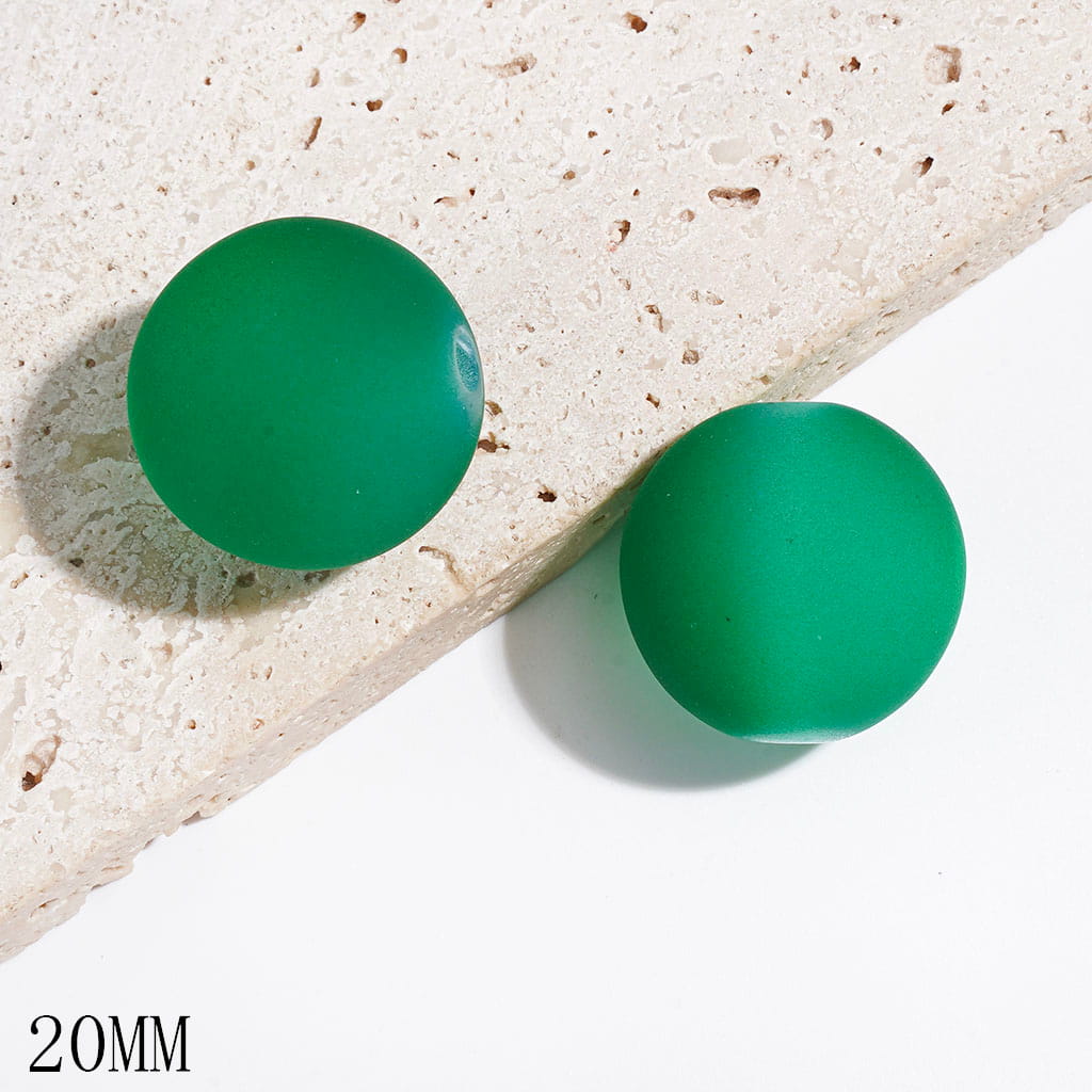Christmas Colors Cat Eye Style Frosted Matte Stoving Baking Varnish Lacquered Painted Coated Acrylic Beads Round Beads for Bracelets, 16MM, Multi-Color