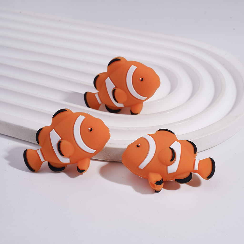 3D Cute Marine Creature and Animal Shaped Swim Ring Silicone Focal Beads